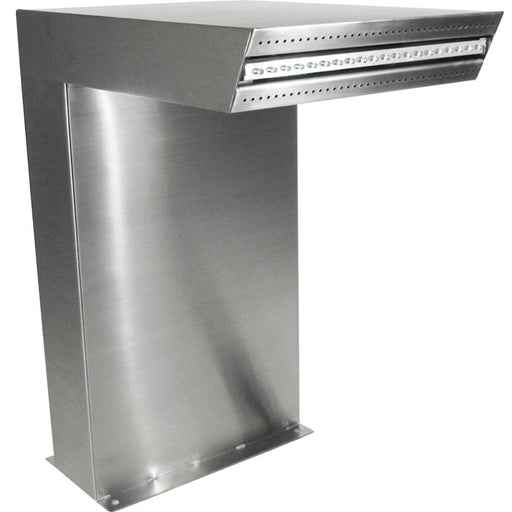 FOUDEBASSIN.COM STRAIGHT LED - cascade Etang & Piscine - inox 316L, incl. accessoires de raccordement 1 ½" - LED strip 30 cm 1x20 bleu, transfo AC 12V/DE-06-12W, Lumen 180, EEK A+, 2,5 Watt - H54 x 30 x 42 cm 8711465046367 7504636