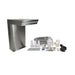 FOUDEBASSIN.COM STRAIGHT LED - cascade Etang & Piscine - inox 316L, incl. accessoires de raccordement 1 ½" - LED strip 30 cm 1x20 bleu, transfo AC 12V/DE-06-12W, Lumen 180, EEK A+, 2,5 Watt - H54 x 30 x 42 cm 8711465046367 7504636