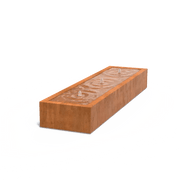 Foudebassin.com Tables d'eau Table d'eau en acier corten 300 x 80 x 40CM - Avec 3 fontaines + LED CB4.1