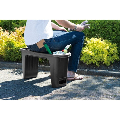 FOUDEBASSIN.COM Tabouret agenouilloire - 2 positions : assis et à genoux incl. mousse - PP recyclé, coloris gris - H34 x 65,5 x 25 cm 8711338203088 6020308