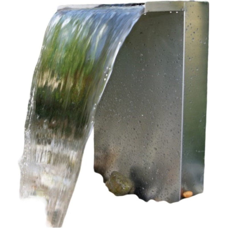 FOUDEBASSIN.COM VENEZIA - cascade, inox 304, 3400 l/h, tuyau et acc. de raccordement - LED strip 30 cm 1x20 blanc froid, transfo AC 12V/DE-06-12W, Lumen 180, EEK A+, 2,5 Watt - H50 x 36,5 x 9 cm 8711465120883 1312088