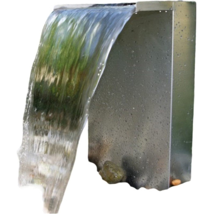FOUDEBASSIN.COM VENEZIA - cascade, inox 304, 3400 l/h, tuyau et acc. de raccordement - LED strip 30 cm 1x20 blanc froid, transfo AC 12V/DE-06-12W, Lumen 180, EEK A+, 2,5 Watt - H50 x 36,5 x 9 cm 8711465120883 1312088