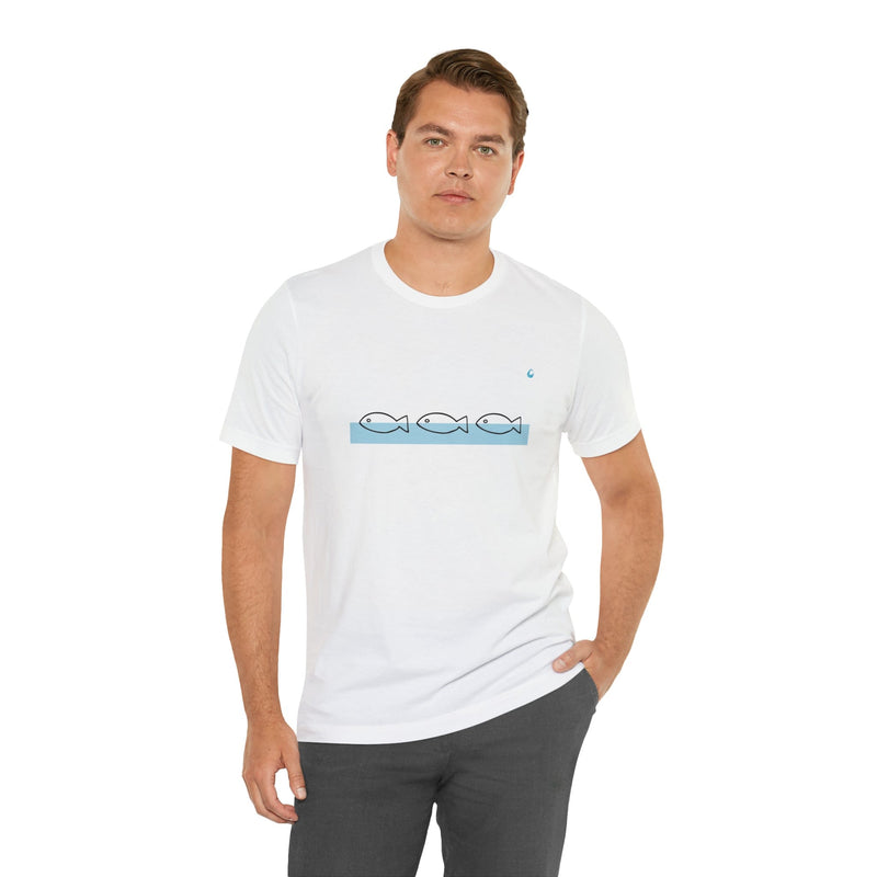 Printify T-Shirt T-Shirt Pour les Fans de Poissons - Foudebassin.com