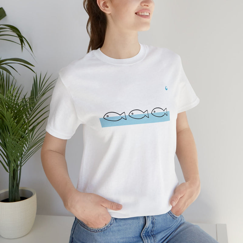 Printify T-Shirt T-Shirt Pour les Fans de Poissons - Foudebassin.com