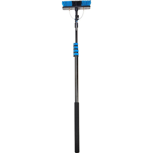 Heissner Brosse Télescopique - Nettoyage Panneaux Solaires - 460 cm avec Prise d’Eau 4006873429456 SZ84060-00