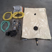 Heissner CF Tank+ réservoir d'eau de pluie 1,35 m³ - Récupérateur hors-sol avec habillage alu, robinet et pompe - CF Group 4038755078155 CFTANK+