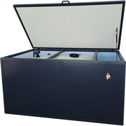 Heissner CF Tank+ réservoir d'eau de pluie 1,35 m³ - Récupérateur hors-sol avec habillage alu, robinet et pompe - CF Group 4038755078155 CFTANK+