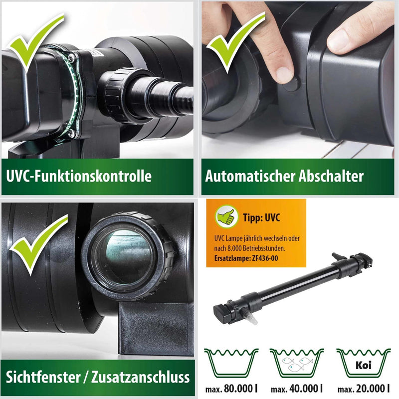 Heissner Clarificateur de Bassin UVC 72W 4006873426530 F472X-00