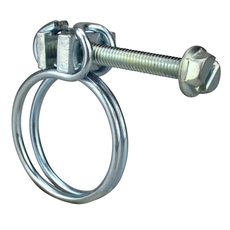 Heissner Collier de serrage galvanisé 20 - 23 mm (2 pièces) - Fixation sûre des tuyaux - Heissner 4006873416050 Z231-00