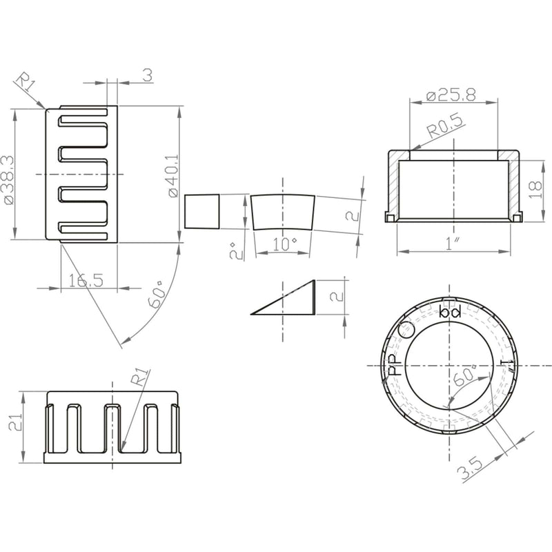 Heissner Écrou-raccord 1" avec joint - Pièce détachée - Heissner 4006873415992 Z491-00