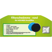 Heissner Éponges de Remplacement Rondes pour Filtre HLF4000 et WWF4100 4006873401018 ZF832-00
