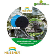 Heissner Éponges de Remplacement Rondes pour Filtre HLF4000 et WWF4100 4006873401018 ZF832-00