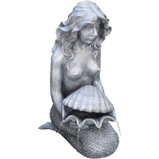 Heissner Figurine de bassin « Sirène au coquillage » 30 x 20 x 46 cm - Cracheur pour bassin - Heissner 4006873428725 003234-00