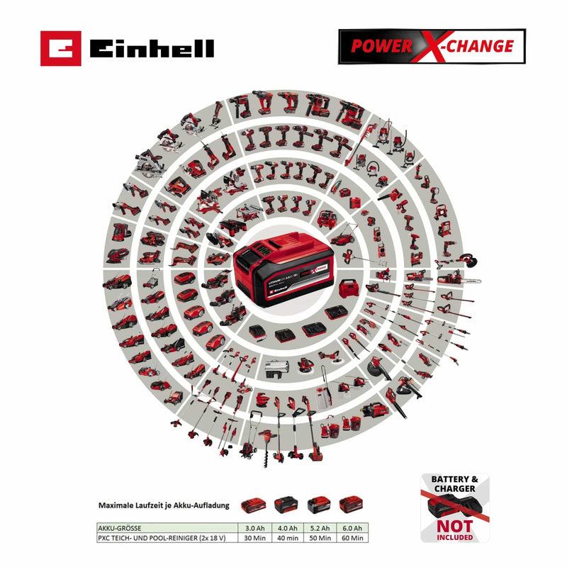 Heissner Heissner Akku Teichschlammsauger "Power-X-Change", 36V, 500W, 35L 4006873429302 F636-PXC