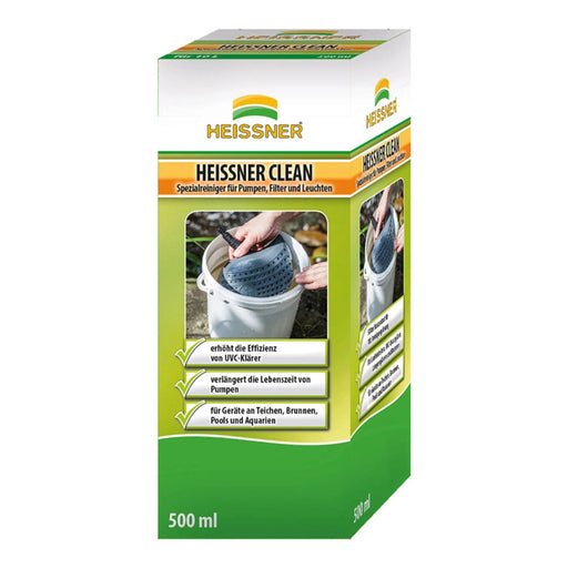 Heissner Heissner CLEAN Nettoyant Spécial 500 ml – Produit de Nettoyage pour Pompes, Filtres et Lampes UVC de Bassin 4006873425014 ZP9001-00