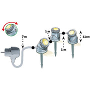 Heissner Heissner Éclairage de Bassin et Jardin – Kit 3 Spots LED Étanches pour Extérieur 4006873397953 U403-T