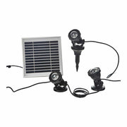 Heissner Heissner Éclairage Solaire pour Bassin et Jardin RGB – Set de 3 Lampes LED avec Batterie Rechargeable 4006873429654 SLU135-00