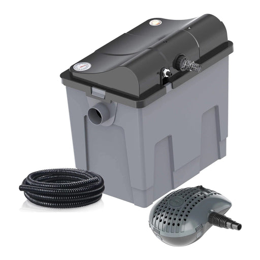 Heissner Heissner Filtre à Débit Continu FPU10100-00 avec Clarificateur UV-C 9W – Filtration Efficace pour Bassin et Étang 4006873418467 FPU10100-00
