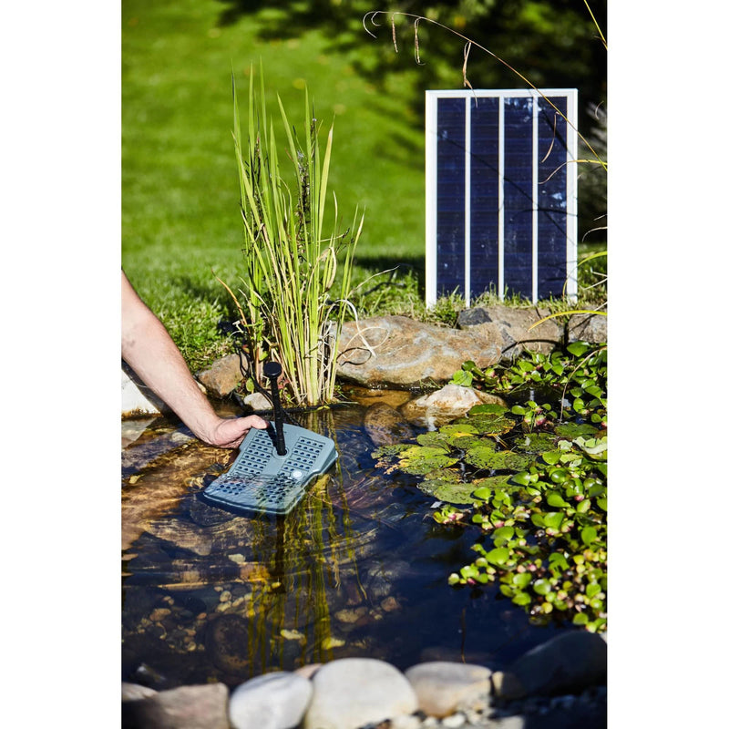 Heissner Heissner Filtre Sous-Marin Solaire avec Pompe de Fontaine 600 l/h – 5W UVC 4006873429678 SFU600UV-00