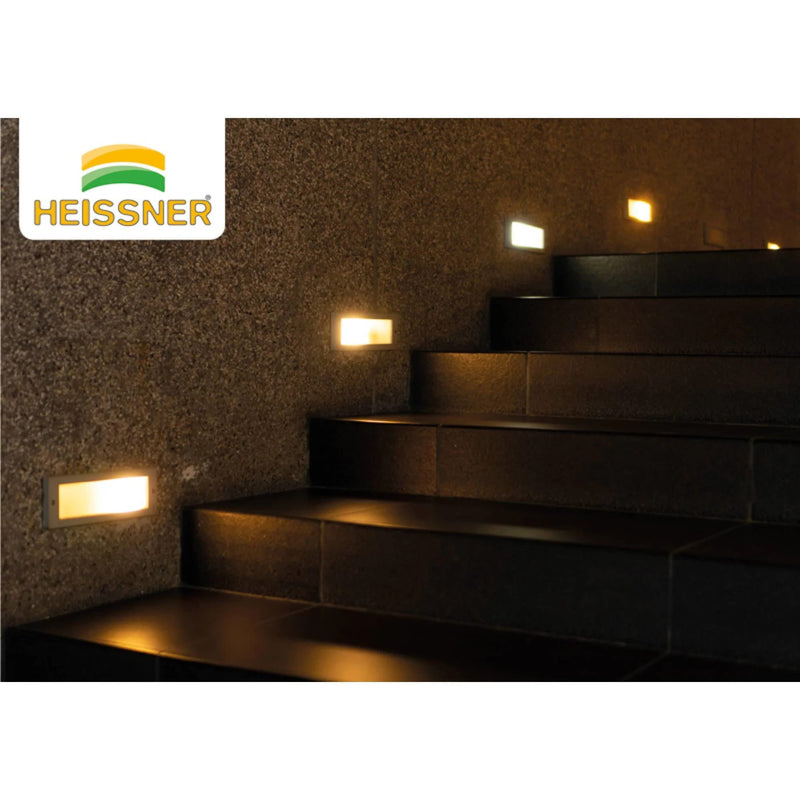 Heissner Heissner Lampe LED Encastrable Murale et de Sol 4W Blanc Chaud 85 x 225 mm 4006873425090 L484-00