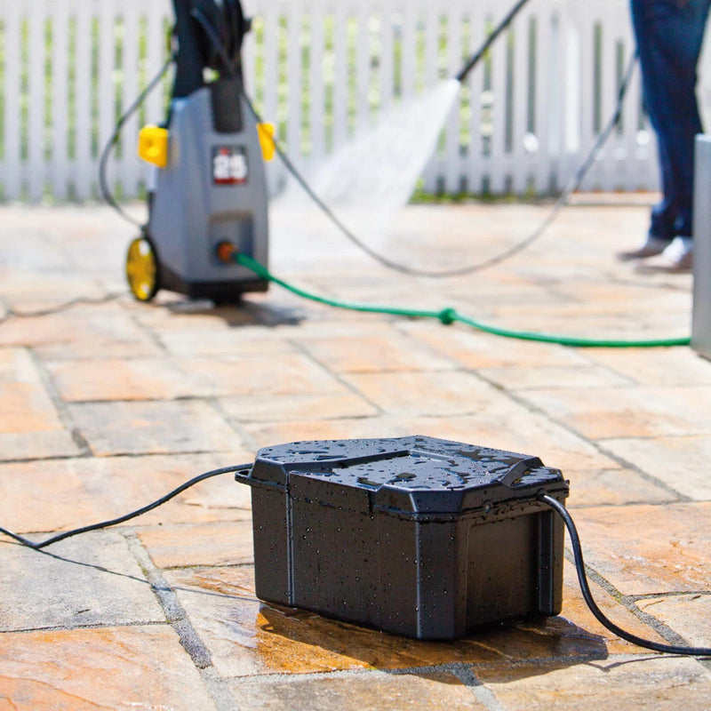 Heissner Heissner Power-Box Boîtier de Distribution Électrique IP64 – Coffret Étanche pour Jardin, Piscine et Éclairage Extérieur 4006873414599 Z960-00