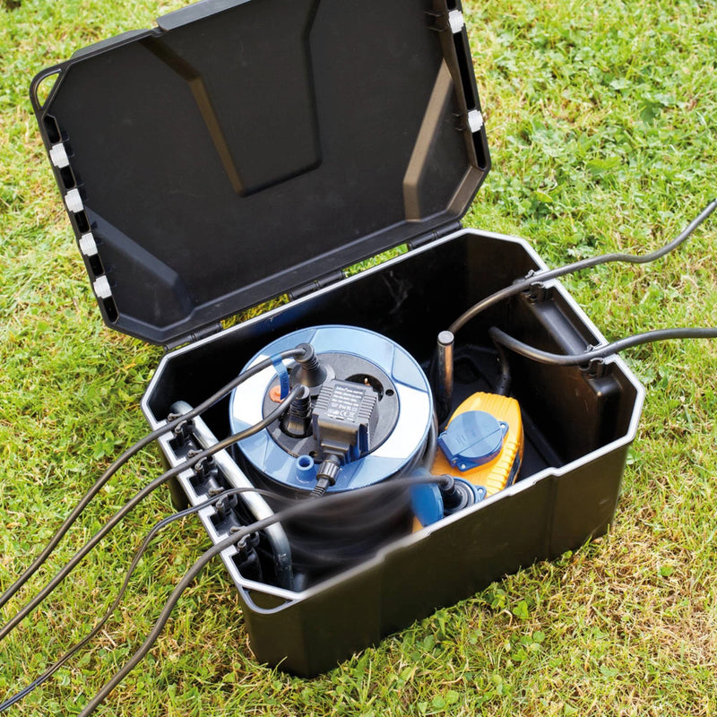 Heissner Heissner Power-Box Boîtier de Distribution Électrique IP64 – Coffret Étanche pour Jardin, Piscine et Éclairage Extérieur 4006873414599 Z960-00