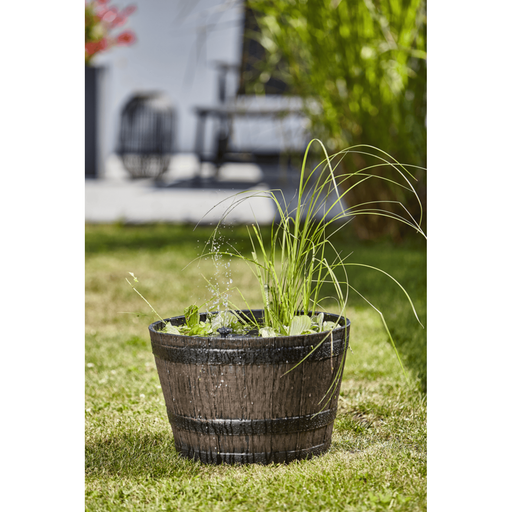Heissner Jardin Aquatique Solaire Wooden Barrel 4006873430360 015221-18-SL