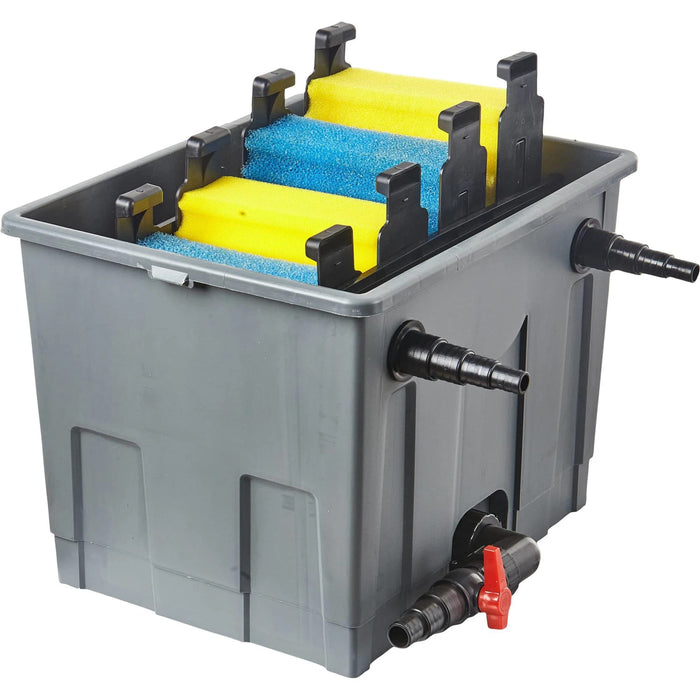 Heissner Kit de Filtration Solaire pour Bassin 8 m³ – Pompe 3000 l/h avec 2 x 20W Panneaux Solaires 4006873429722 SF8000-00