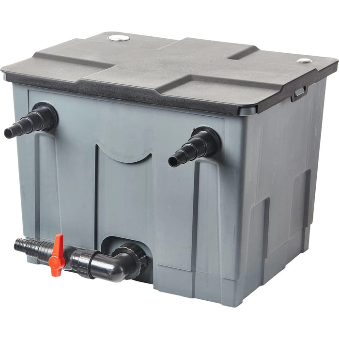 Heissner Kit de Filtration Solaire pour Bassin 8 m³ – Pompe 3000 l/h avec 2 x 20W Panneaux Solaires 4006873429722 SF8000-00