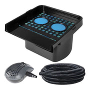 Heissner Kit Filtre Cascade pour Bassin avec Pompe 3300 l/h et Tuyau 5 m 4006873430384 BF15000-00