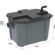 Heissner Kit filtre de bassin à passage 8 m³ - 1500 l/h - UVC 9 W - Kit complet avec pompe et clarificateur - Heissner 4006873429531 HLF8000-00