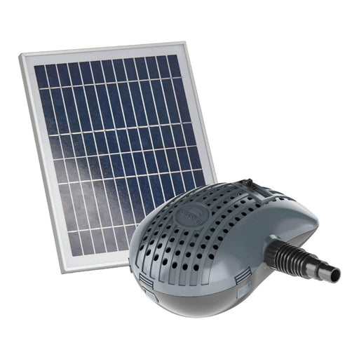 Heissner Pompe de Cours d’Eau Solaire 3000 l/h avec 2 x 20W Panneaux Solaires 4006873429739 SPB3000-00