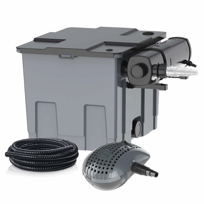 Heissner Set de Filtration pour Bassin 3300 l/h avec Lampe UV 18W 4006873299035 FPU16000-00