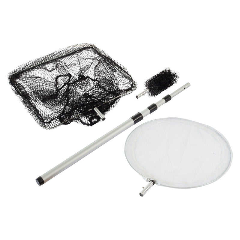 Heissner Epuisettes & filets Set Épuisettes + Brosses contre les algues - Set 3 en 1 4006873423003 TZ314-00