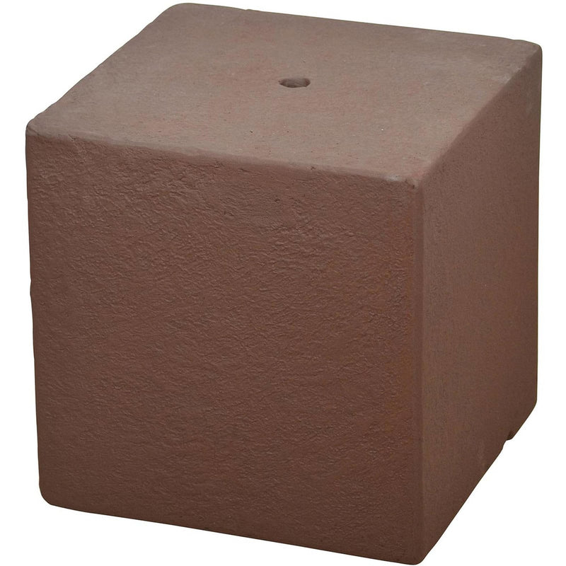 Heissner Socle décoratif CUBE terracotta 31 x 31 x 31 cm - Support pour fontaine de terrasse - Heissner 4006873424581 016611-17