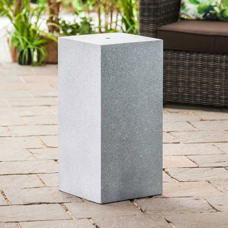 Heissner Socle décoratif TOWER gris 39 x 39 x 68 cm - Support pour fontaine de terrasse - Heissner 4006873424123 016612-09