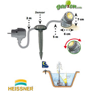 Heissner Spot LED Submersible 12 V avec Transformateur 4006873275381 U120-T
