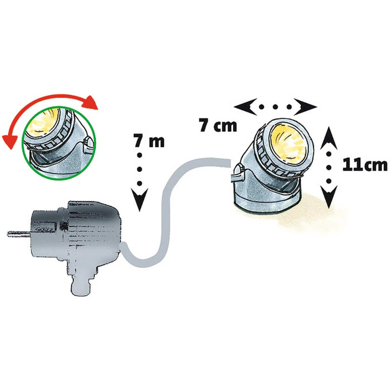 Heissner Spot LED Submersible 12 V avec Transformateur 4006873275381 U120-T