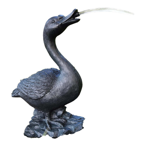 Heissner Statue de Bassin Oie Décorative 26 x 16 x 36 cm – Figurine de Jardin pour Étang et Décoration Extérieure 4006873428718 003233-00