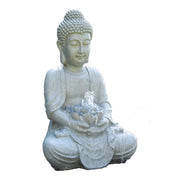 Heissner Statue de Bassin Temple Décoratif 31 x 24 x 48 cm – Figurine Zen pour Jardin et Étang 4006873428749 003236-00