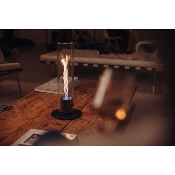 Lampe de table Spin bioéthanol pour le jardin ou la terrasse a flamme  tourbillonnante - Chaleur Nordique ® - CHALEUR NORDIQUE