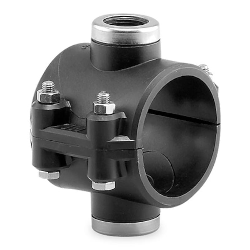 Hydroten Collier de Prise en Charge Double Renforcé PP 110 mm x 1/2" 8433350008921 1003118