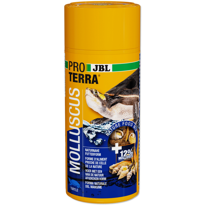 JBL 250 ml ProTerra JBL Molluscus - Escargots entiers, gammares et bâtonnets au poisson pour diversifier l’alimentation de toutes les tortues d’eau et cistudes 4014162723413 7234100