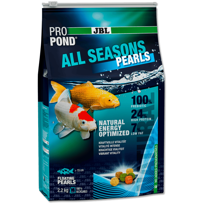 JBL JBL ProPond All Seasons Pearls - 12L/2.2kg - Granulés 4 saisons pour carpes koï et autres poissons de bassin 5011500