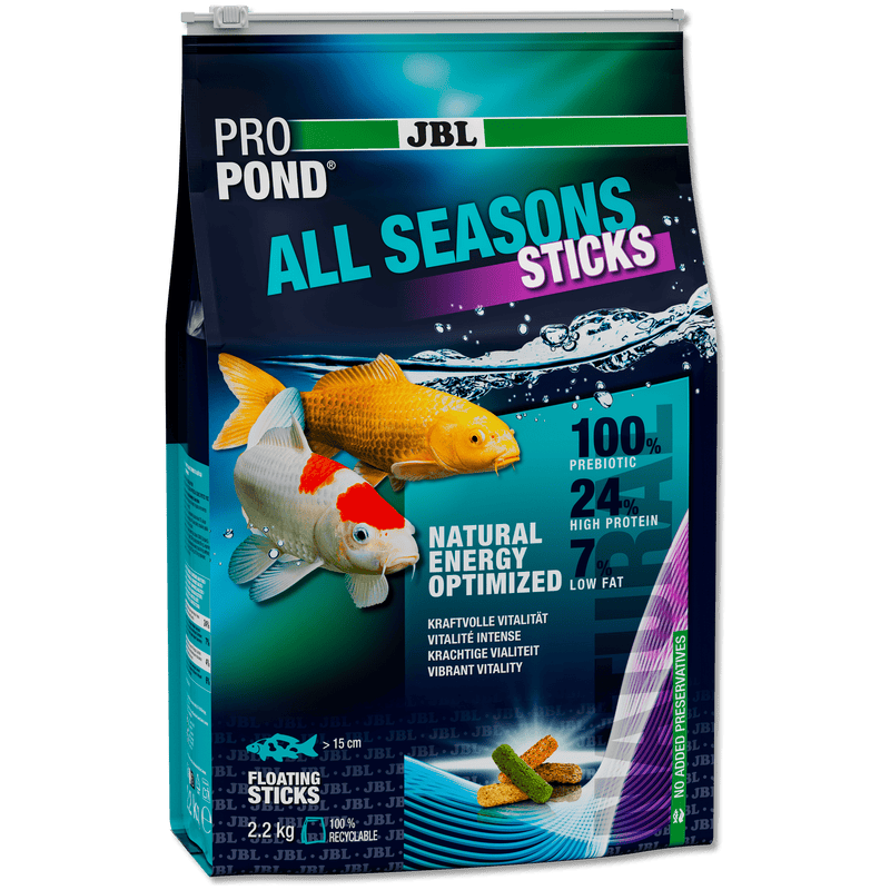 JBL JBL ProPond All Seasons Sticks - 12L/2.2kg - Bâtonnets 4 saisons pour carpes koï et autres poissons de bassin 5010500