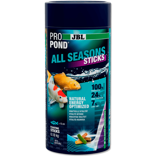 JBL JBL ProPond All Seasons Sticks - 1L/0.18kg - Bâtonnets 4 saisons pour carpes koï et autres poissons de bassin 5010100