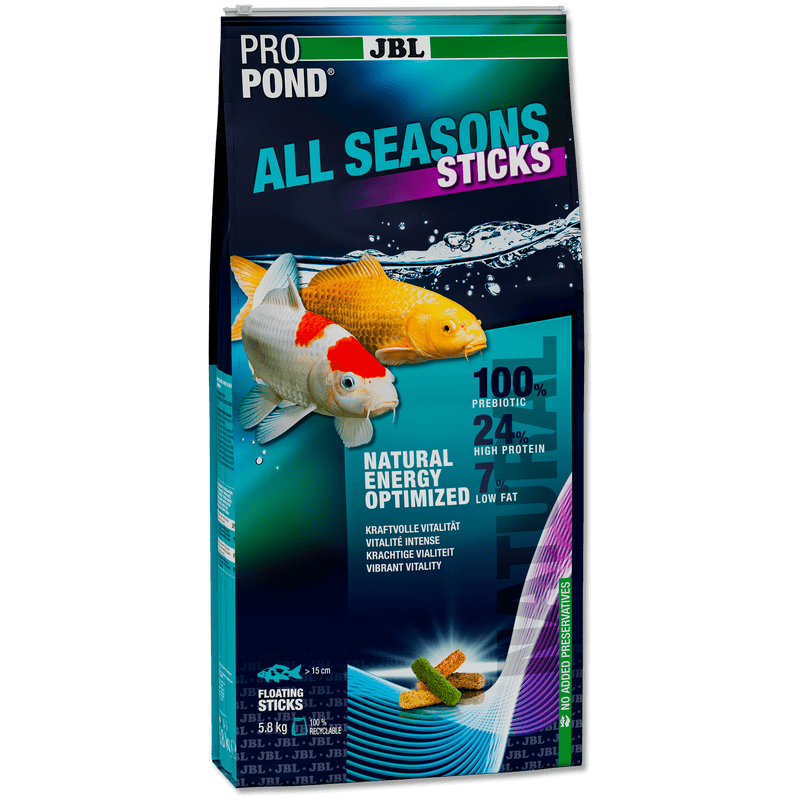 JBL JBL ProPond All Seasons Sticks - 32L/5.8kg - Bâtonnets 4 saisons pour carpes koï et autres poissons de bassin 5010600