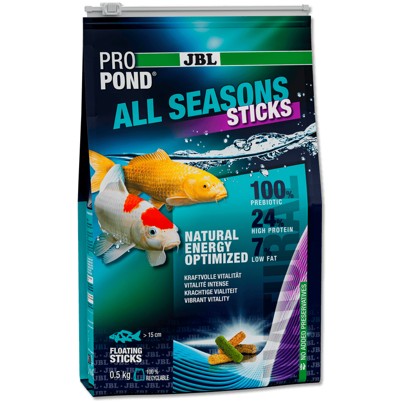 JBL JBL ProPond All Seasons Sticks - 3L/0.5kg - Bâtonnets 4 saisons pour carpes koï et autres poissons de bassin 5010200