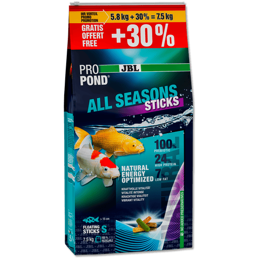 JBL JBL ProPond All Seasons Sticks - 42L/7.5kg - Bâtonnets 4 saisons pour carpes koï et autres poissons de bassin 5010700