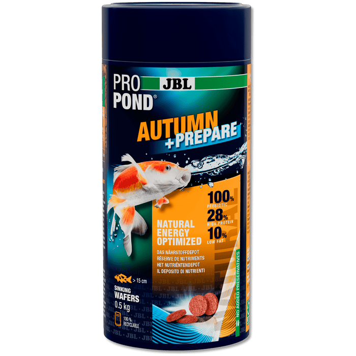 JBL JBL ProPond Autumn+Prepare - 1L/0.5kg - Aliment d’automne pour carpes koïs et autres poissons de bassin 5016100